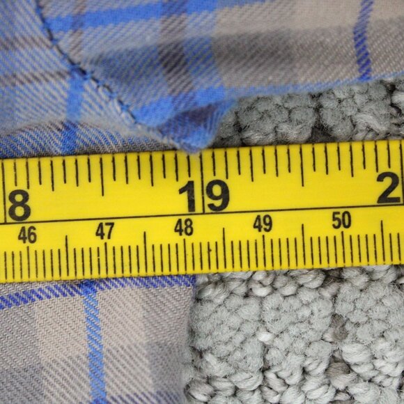 AX Armani Exchange Shirt Mens XS Blue Plaid Casual Button Down Collared Cotton - Picture 8 of 9